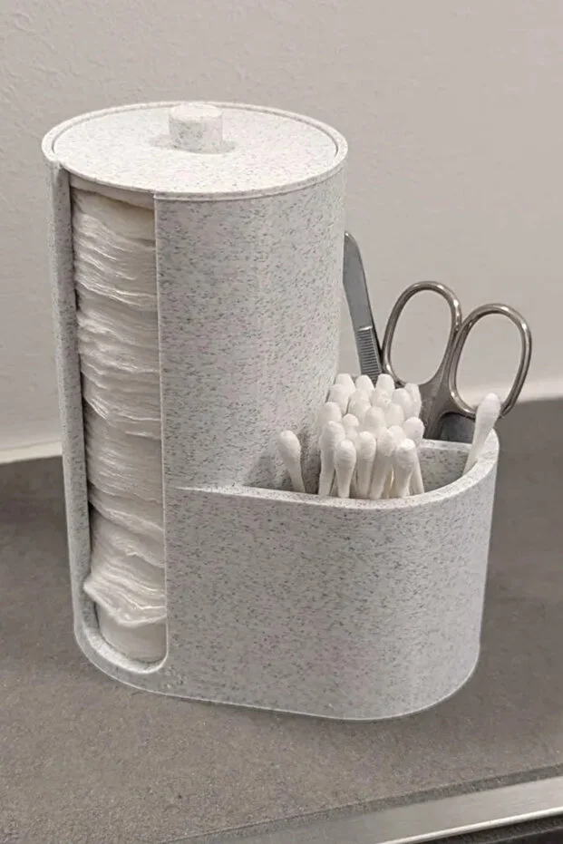 Pamukluk – Makyaj Pamuğu Düzenleyici | Şık Banyo ve Makyaj Organizeri